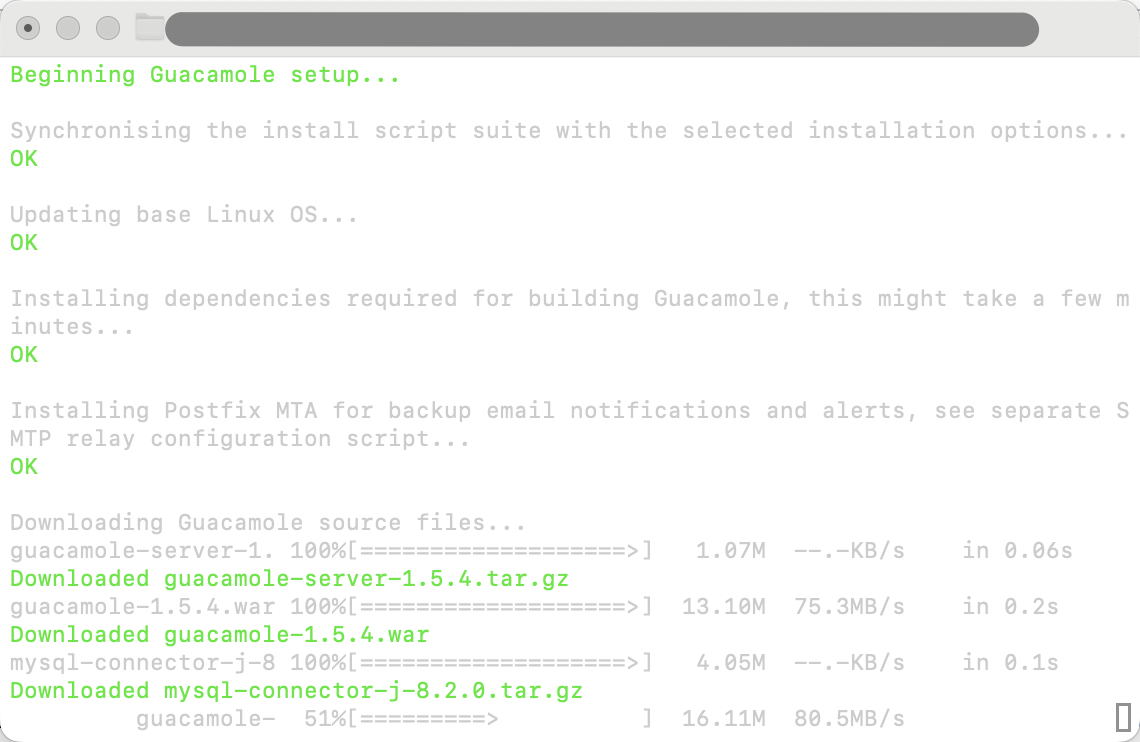 Installing Apache Guacamole