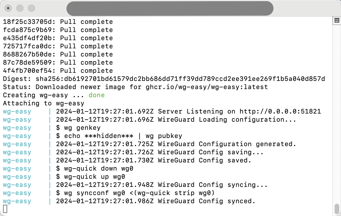 WireGuard installation