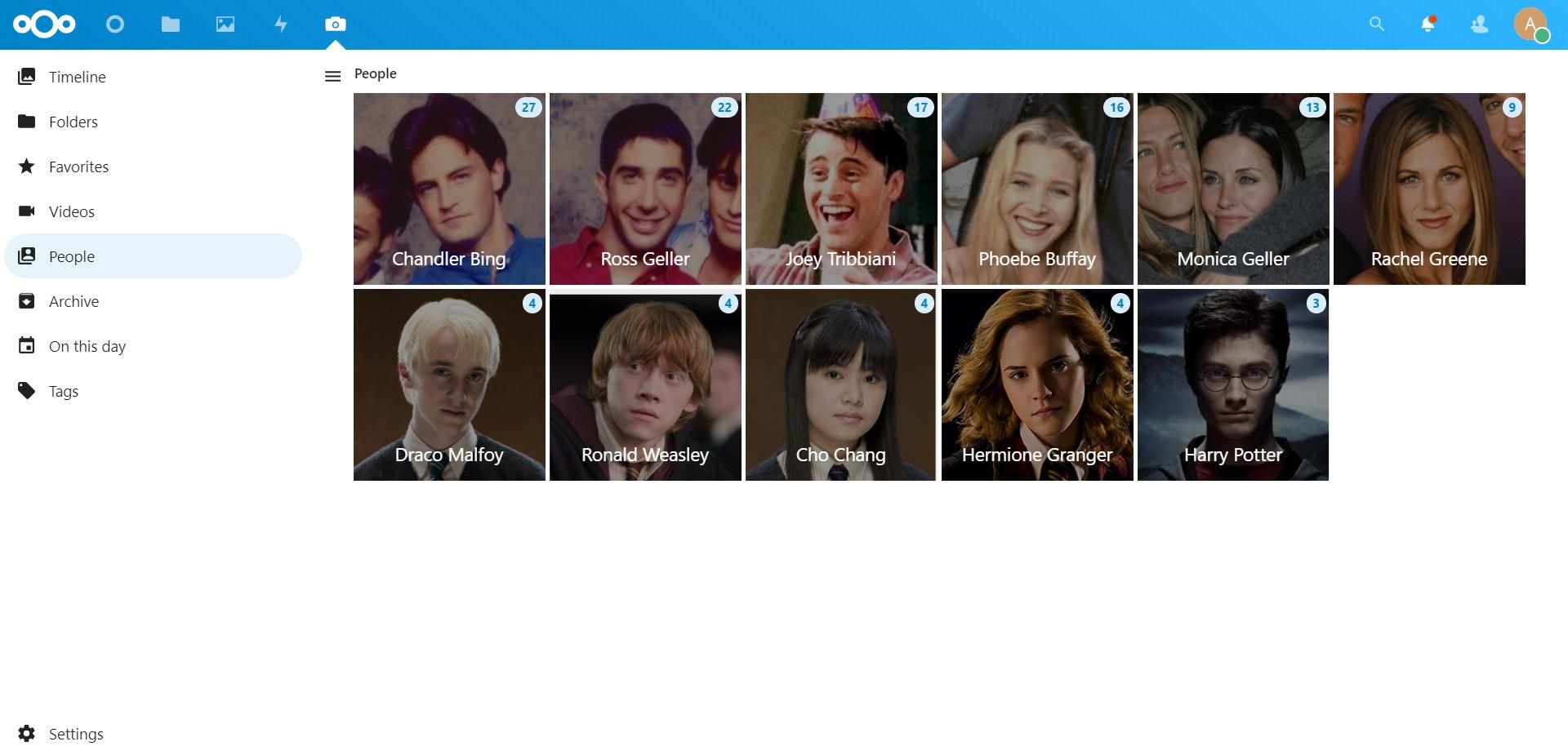 Nextcloud memories